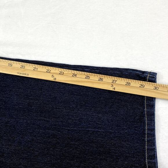 Gloria Vanderbilt Jeans Womens Plus Size 18 Dark Wash Denim Straight Mom Hi Rise - Picture 7 of 9